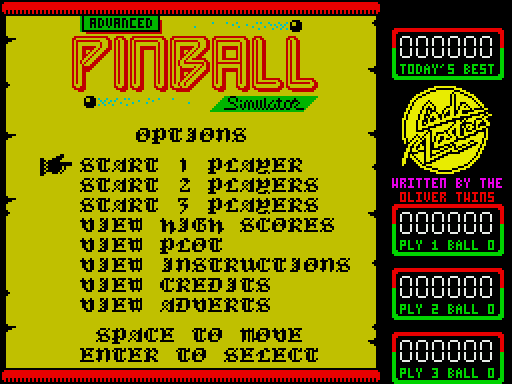 Advanced Pinball Simulator - геймплей