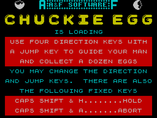 Chuckie Egg - заставка