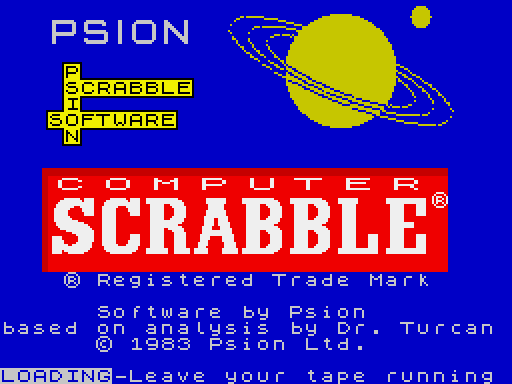 Computer Scrabble - заставка