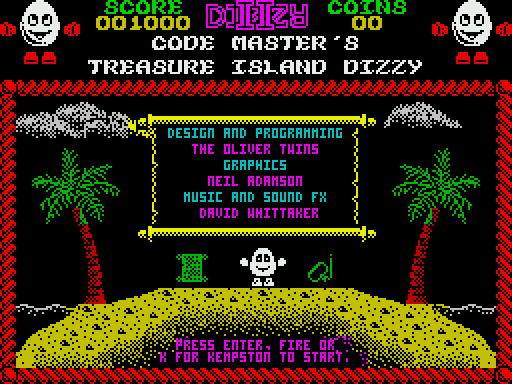 Dizzy II — Treasure Island Dizzy - геймплей