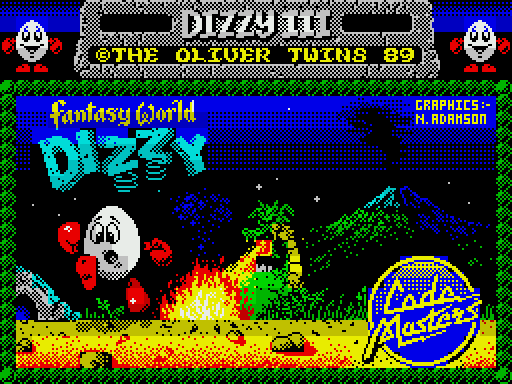 Dizzy III — Fantasy World Dizzy - заставка