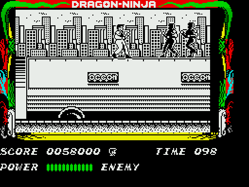Dragon Ninja - геймплей