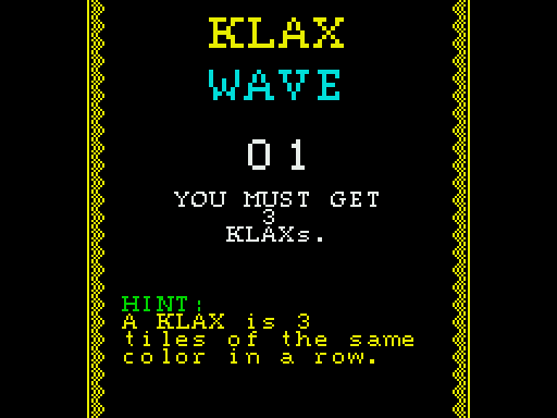 Klax - геймплей