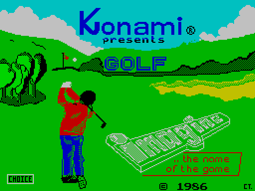 Konami’s Golf - заставка