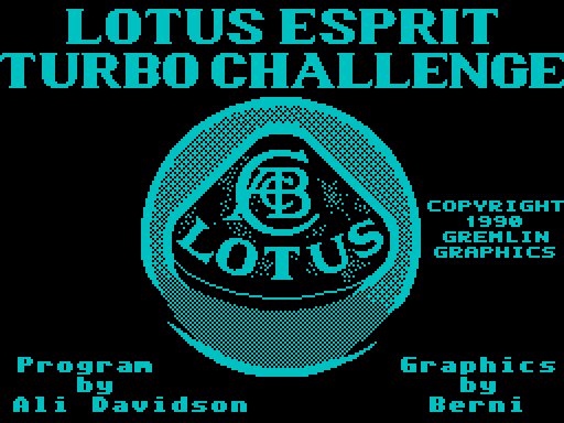 Lotus Esprit Turbo Challenge - заставка