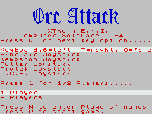Orc Attack - геймплей